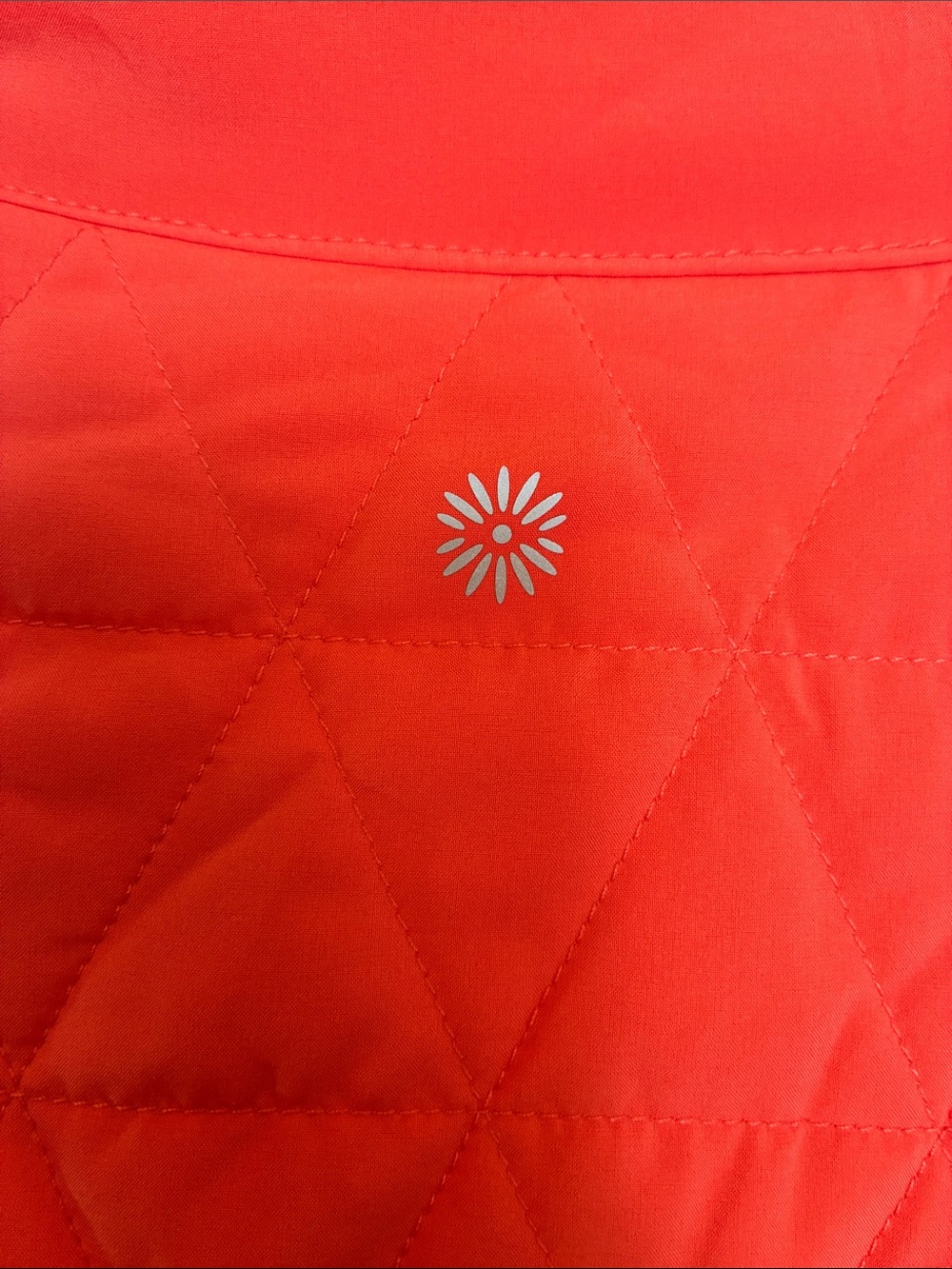 Tangerine Size XXL Quilted Puffer Vest in Vibrant Orange-Red - Picture 8 of 12